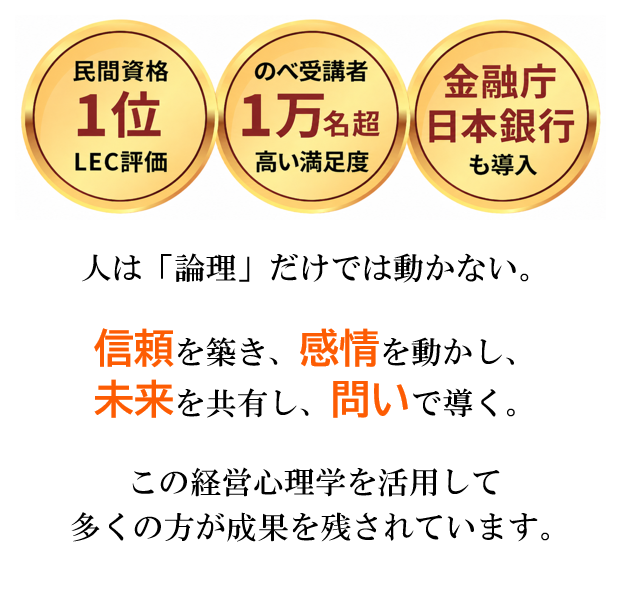 人は論理だけでは動かない 信頼 感情 未来 問い 意識 行動 経営心理学の効果